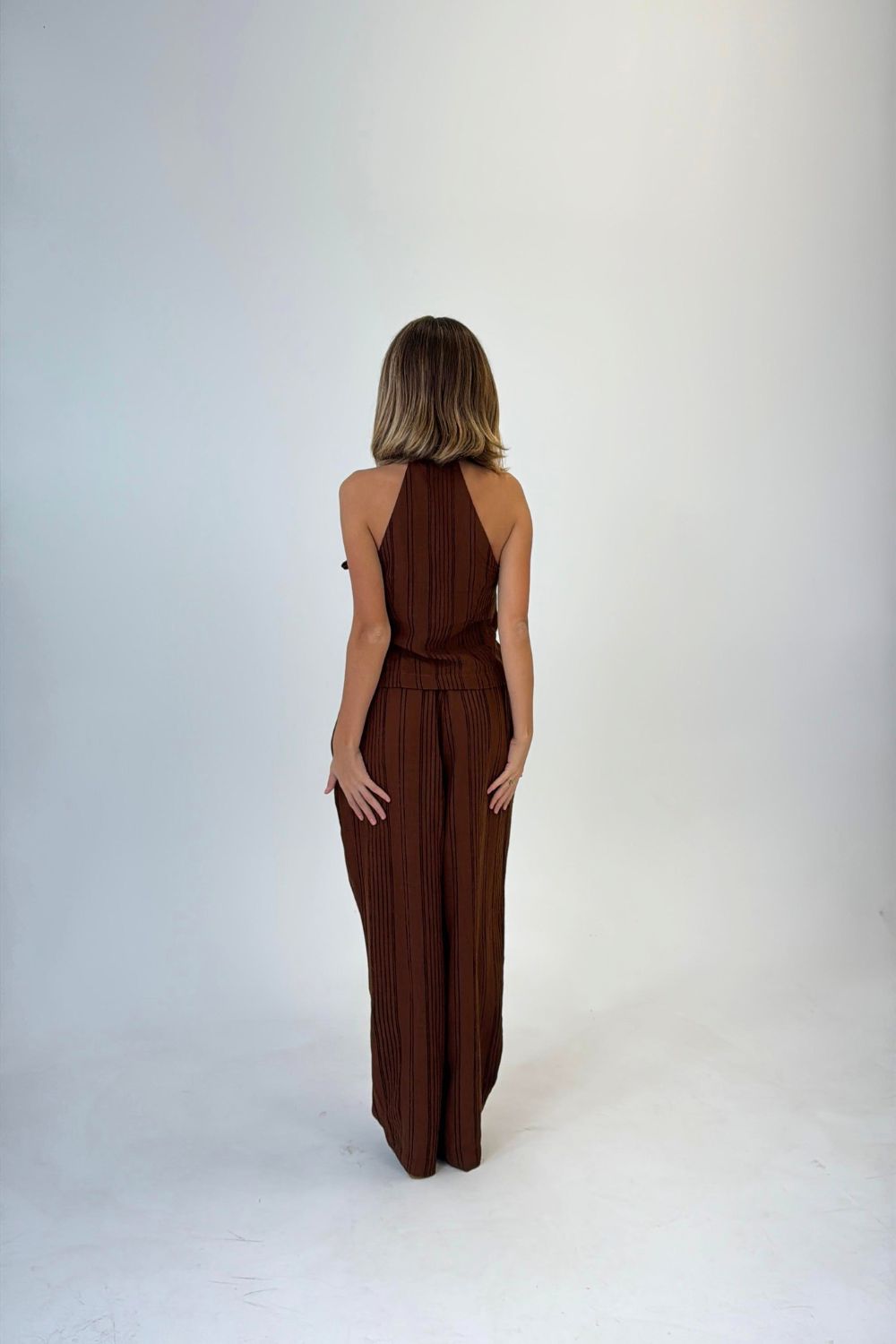 Top Kimono Marrón